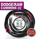 JEEPCABLES RAMG4-1018-2/0G-6.7DIESEL 4th Gen Battery Cable Kit | 2010-2018 Dodge/RAM 2500/3500 Cummins Diesel