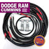 JEEPCABLES RAMG3-0609-1/0G-5.9-6.7DIESEL 3rd Gen Battery Cable Kit (Size 1/0 GA) | 2006-2009 Dodge RAM 2500/3500 Cummins Diesel