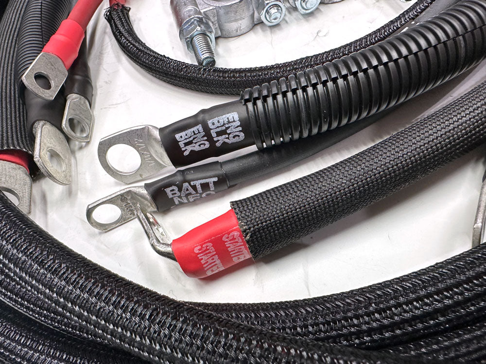 JEEPCABLES RAMG3-0609-2/0G-5.9-6.7DIESEL 3rd Gen Battery Cable Kit (Size 2/0 GA) | 2006-2009 Dodge RAM 2500/3500 Cummins Diesel