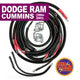JEEPCABLES RAMG2-9802-1/0G-5.9DIESEL 2nd Gen Battery Cable Kit (Size 1/0 GA) | 1998-2002 Dodge RAM 2500/3500 Cummins Diesel