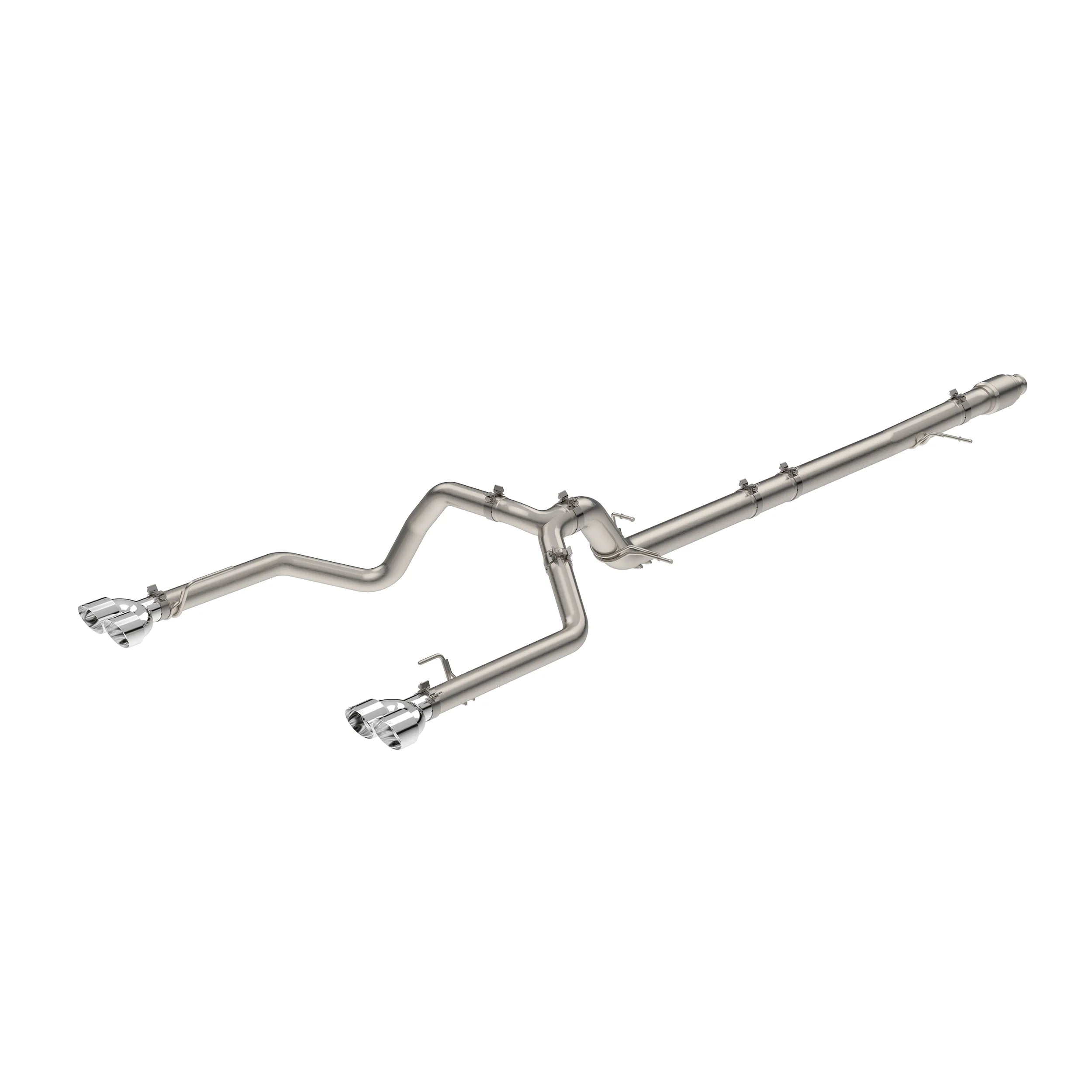 PPE 117060030 304 Stainless Steel DPF-Back Performance Exhaust Kit - Dual Exit Polished Tips w/ Raw Tubes | 2020–2022 GM 1500 Sierra/Silverado 3.0L Duramax