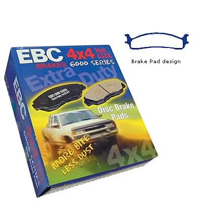 EBC Brakes DP61650 Front GreenStuff 6000 Series Brake Pad Set | 2003-2008 Dodge RAM 2500/3500