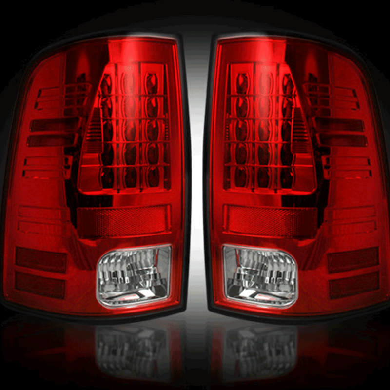Recon 264169Rd Red Led Tail Lights | 2009-2014 Dodge RAM 1500/2500/3500