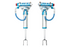 King 25001-302A-EXT OEM Performance 2.5 Front Shocks w/ 1-2" Lift Max | 2011-2025 GM Chevrolet 2500HD/3500HD