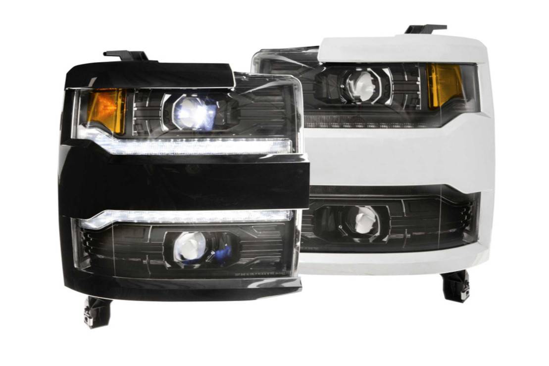 Morimoto LF541.C LED Projector Headlights - Chrome Trim | 2015-2019 GM Chevrolet Silverado 2500HD/3500HD