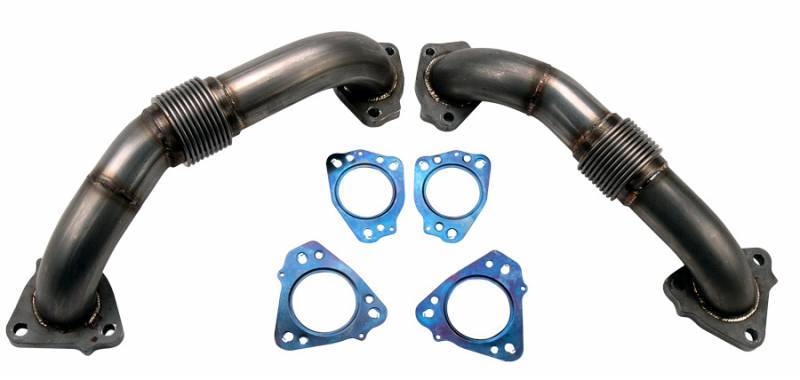 Wehrli 100226 Billet Exhaust Manifold & Up Pipe Kit | 2017-2025 GM Silverado/Sierra 2500HD/3500HD 6.6L Duramax