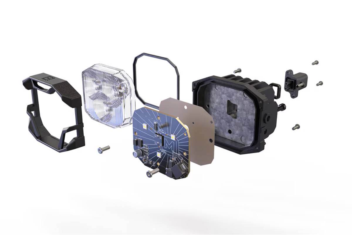 Morimoto BAF008.2 Universal 4Banger HXB LED Pod Set, Spot - Yellow | Universal