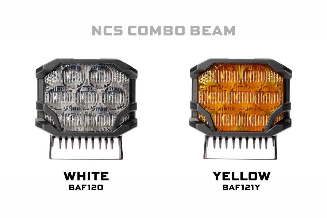 Morimoto BAF118 NCS Spot Beam Big Banger LED Pod White/Amber DRL | Universal