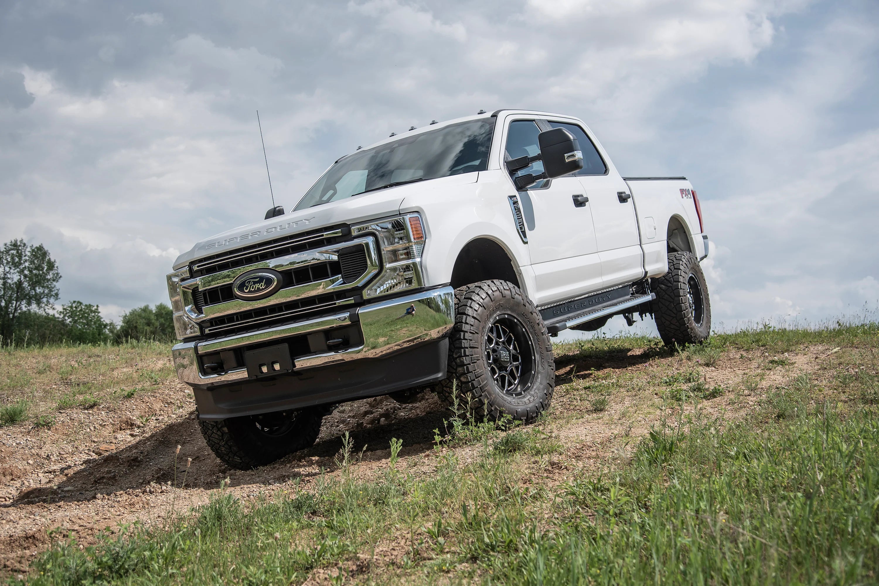 BDS 2244FPE 5 Inch Lift Kit w/ Radius Arm, FOX 2.5 Coil-Over Conversion Performance Elite Shocks & Block Kit w/o Factory Overload | 2023-2025 Ford F250/F350 Super Duty 4WD Diesel