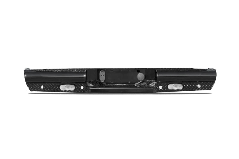 Fab Fours CH08-T1450-1 Black Steel Rear Bumper | 2007.5-2010 GM Silverado/Sierra 2500HD/3500HD