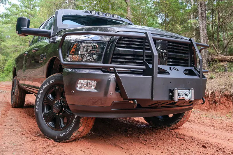 Fab Fours DR10-N2970-1 Winch Mount - Full Guard | 10-18 RAM 2500/3500/4500/5500
