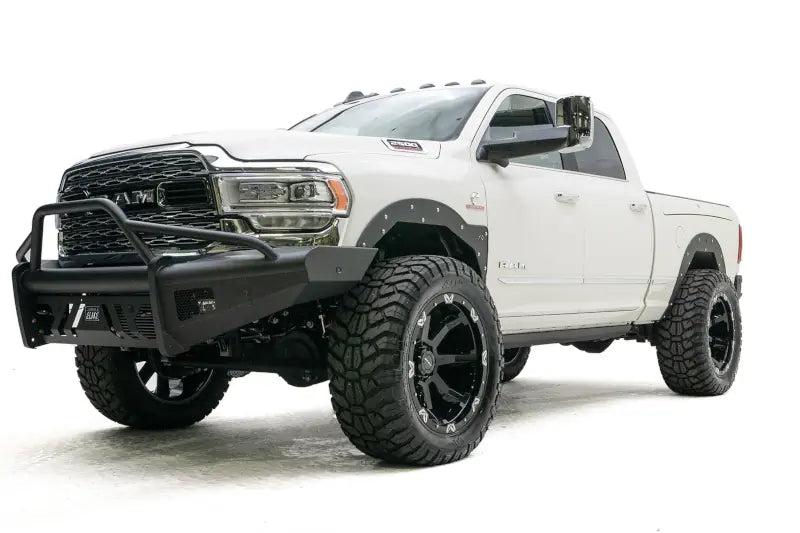 Fab Fours DR10-Q2962-1 Black Steel Elite Front Bumper - Pre-Runner Guard | 2010-2018 RAM 2500/3500/4500/5500