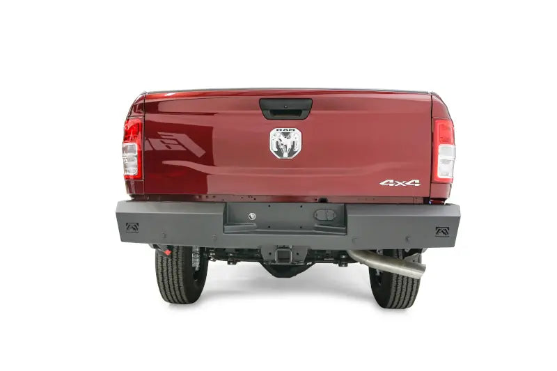 Fab Fours DR19-RT4450-1 Red Steel Rear Bumper | 2019-2024 Ram 2500/3500/4500/5500