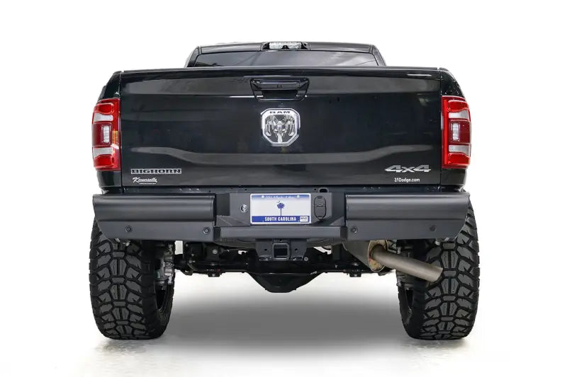Fab Fours DR19-U4450-1 Black Steel Elite Rear Bumper | 2019-2024 Ram 2500/3500HD