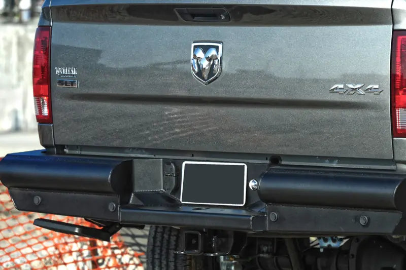 Fab Fours DR19-U4450-1 Black Steel Elite Rear Bumper | 2019-2024 Ram 2500/3500HD