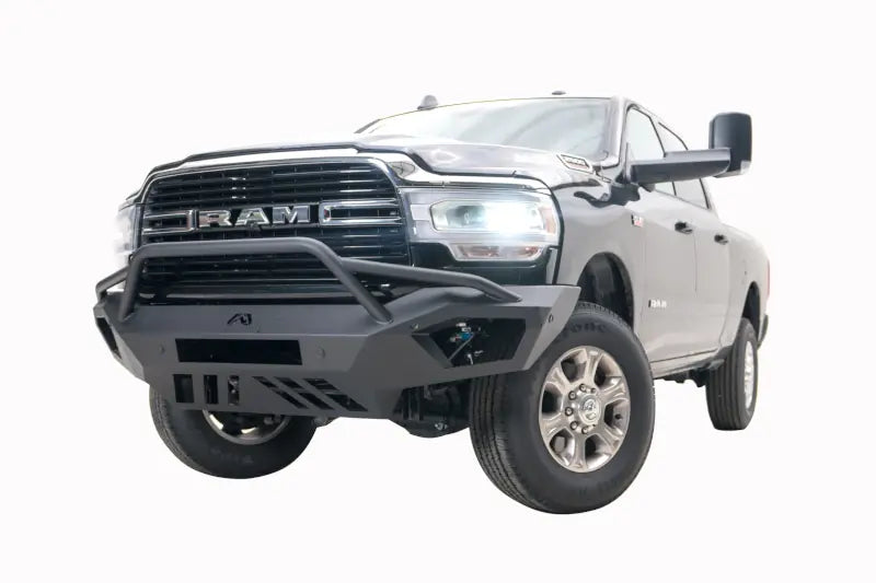 Fab Fours DR10-V2952-1 Vengeance Front Bumper - Pre-Runner Guard No Sensors | 2010-2018 RAM 2500/3500/4500/5500