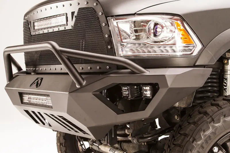Fab Fours DR10-V2952-1 Vengeance Front Bumper - Pre-Runner Guard No Sensors | 2010-2018 RAM 2500/3500/4500/5500
