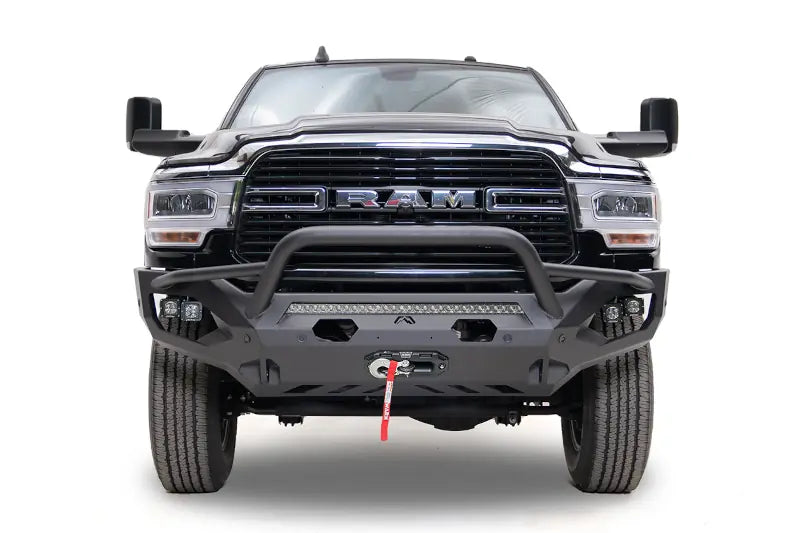 Fab Fours DR19-X4452-1 Matrix Front Bumper - Pre-Runner Guard | 2019-2023 RAM 2500/3500 6.7L Cummins