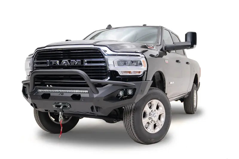 Fab Fours DR19-X4452-1 Matrix Front Bumper - Pre-Runner Guard | 2019-2023 RAM 2500/3500 6.7L Cummins