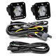 Baja Designs 387809 LED Light Pods S1 Pair Work/Scene LED Flush Mount Backup Kit | Universal