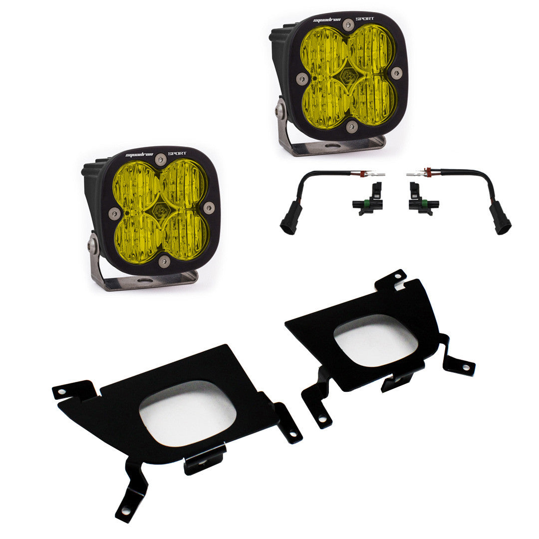 Baja Designs 447518 Fog Pocket Mount Kit Pro Amber FPK Sport WC | 2020-2022 GM Silverado/Sierra 2500HD/3500HD