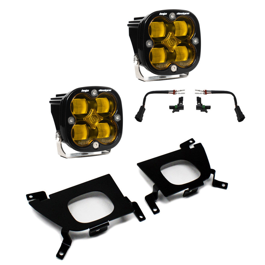 Baja Designs 447529 SAE Amber Fog Pocket | 2020-2022 GM Chevrolet Silverado 2500HD/3500HD