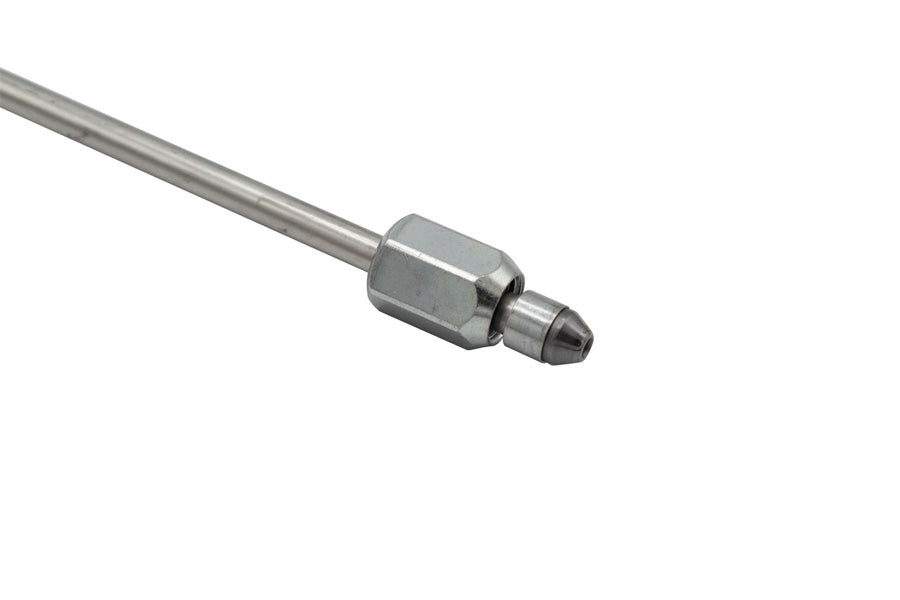 Fleece FPE-34200-10 10 inch High Pressure Fuel Line 8mm x 3.5mm Line M14 x 1.5 Nuts | Universal