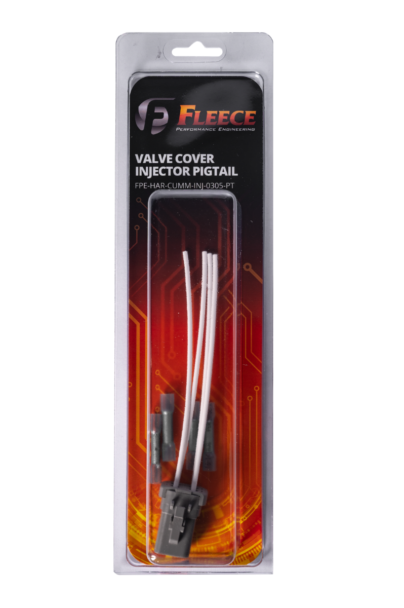 Fleece FPE-HAR-CUMM-INJ-0305-PT Valve Cover Injector Pigtail (4-pin) | 2003-2005 Ram 5.9L Cummins 24V