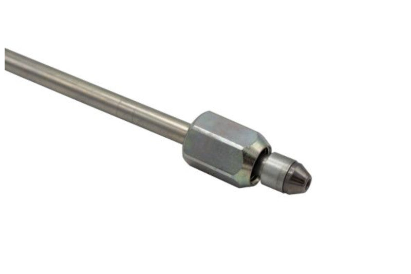Fleece FPE-34200-9 9 inch High Pressure Fuel Line 8mm x 3.5mm Line M14 x 1.5 Nuts | Universal