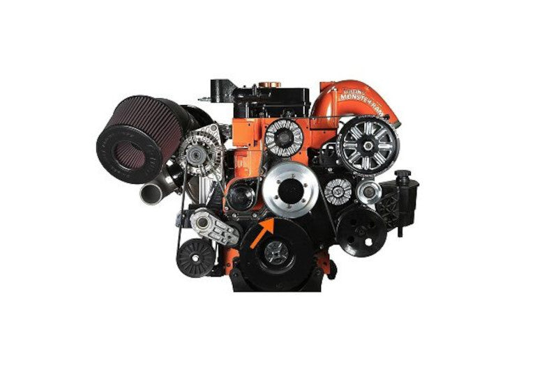 Fleece FPE-34659-AL Fan Drive Pulley Bare Aluminum Finish Fleece | 2013-2018 Ram 2500/3500 6.7L Cummins