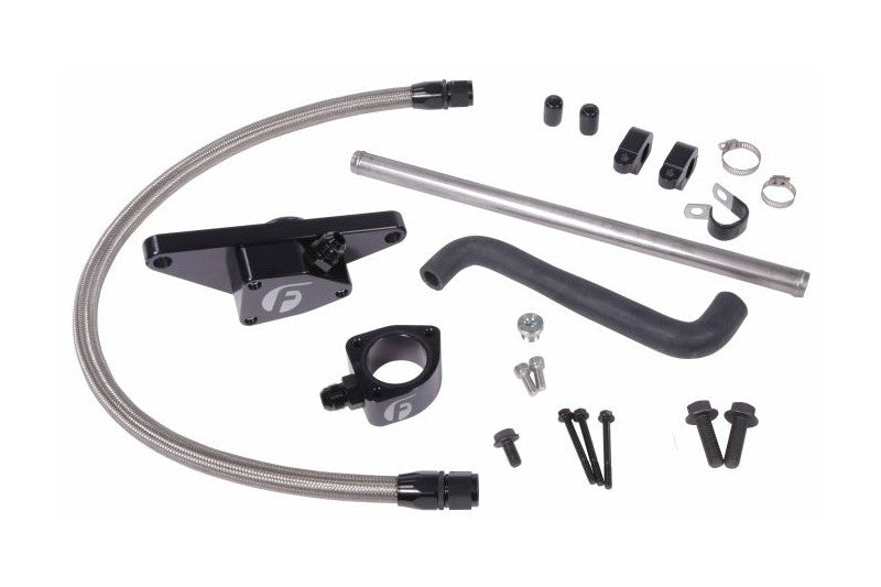 Fleece FPE-CLNTBYPS-CUMMINS-0305-SS Coolant Bypass Kit with Stainless Steel Braided Line | 2003-2005 Dodge RAM 2500/3500 5.9L Cummins AT