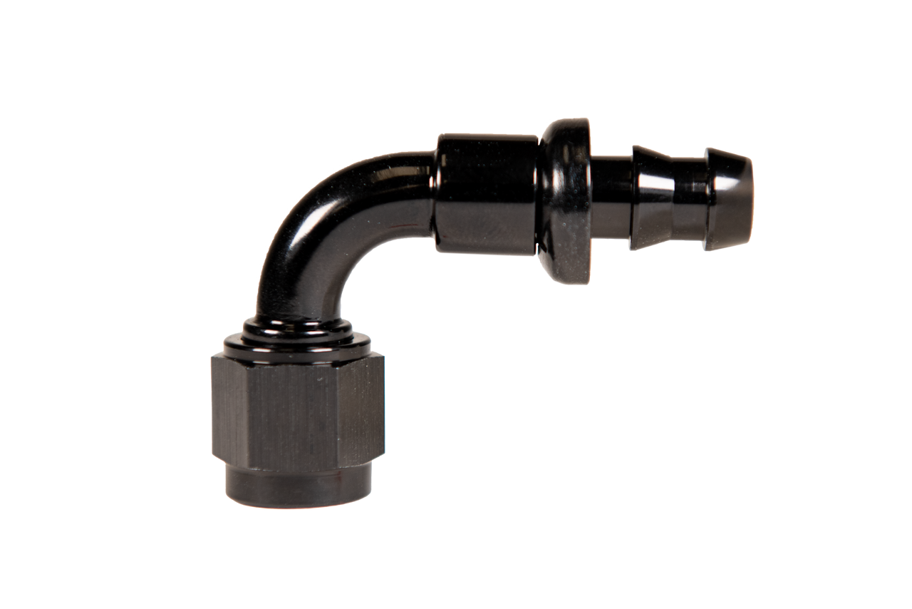 Fleece FPE-PL-90-06 -6 90 Deg to Hose Barb Black | Universal