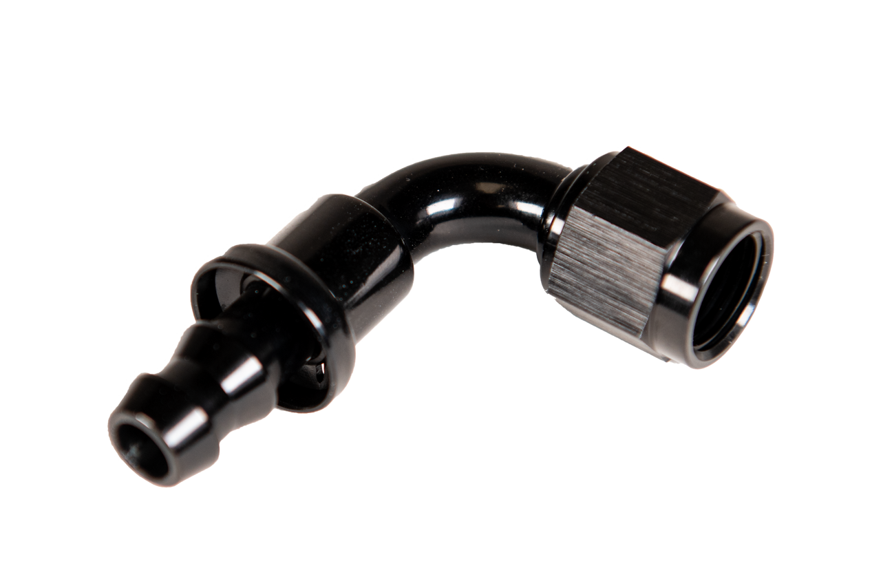 Fleece FPE-PL-90-06 -6 90 Deg to Hose Barb Black | Universal