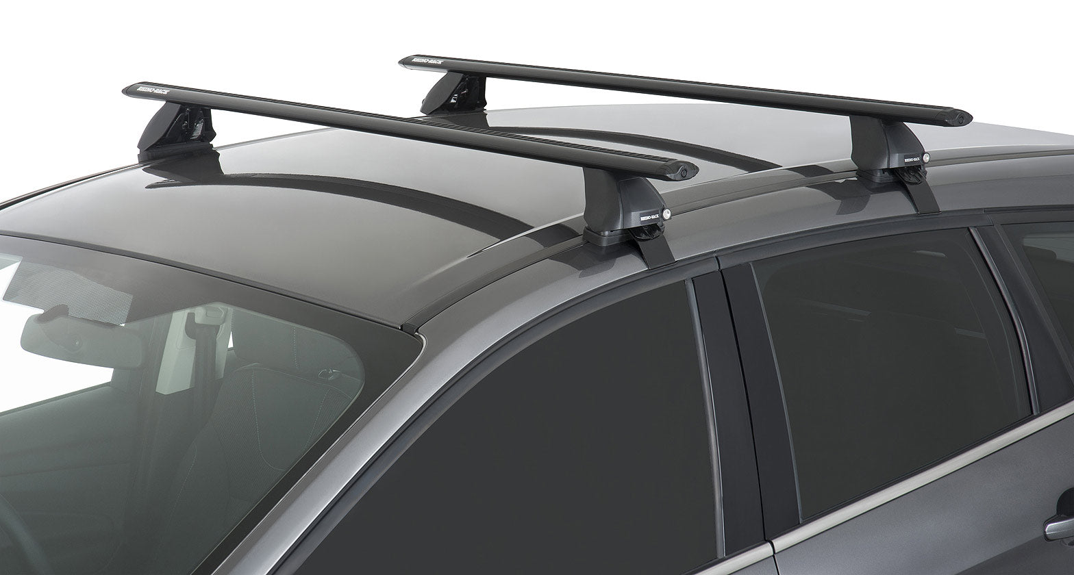 Rhino Rack JA6354 Vortex 2500HD Black 2-Bar Roof Rack | 2015-2019 GM Silverado/Sierra 2500HD/3500HD
