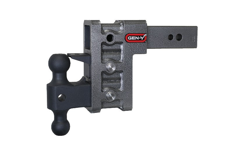 Gen-Y GH-1623 MEGA-DUTY 2.5 inch Shank 6 inch Drop 3.5K TW 32K Hitch with Versa-Ball & Pintle Lock | Universa