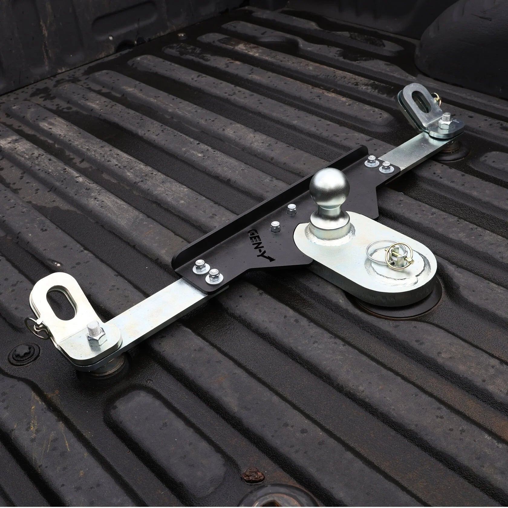 Gen Y GH-21014 GoosePuck GEN 2 25K Ball - Puck Mount - 5 inch Offset | 2014-2024 Dodge RAM 2500/3500