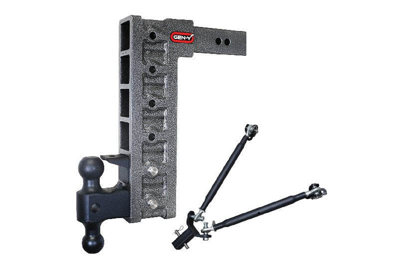 Gen-Y GH-626 Mega-Duty Class V 21K Drop Hitch 15 inch Drop for 2-1/2 inch Reciever | Universal