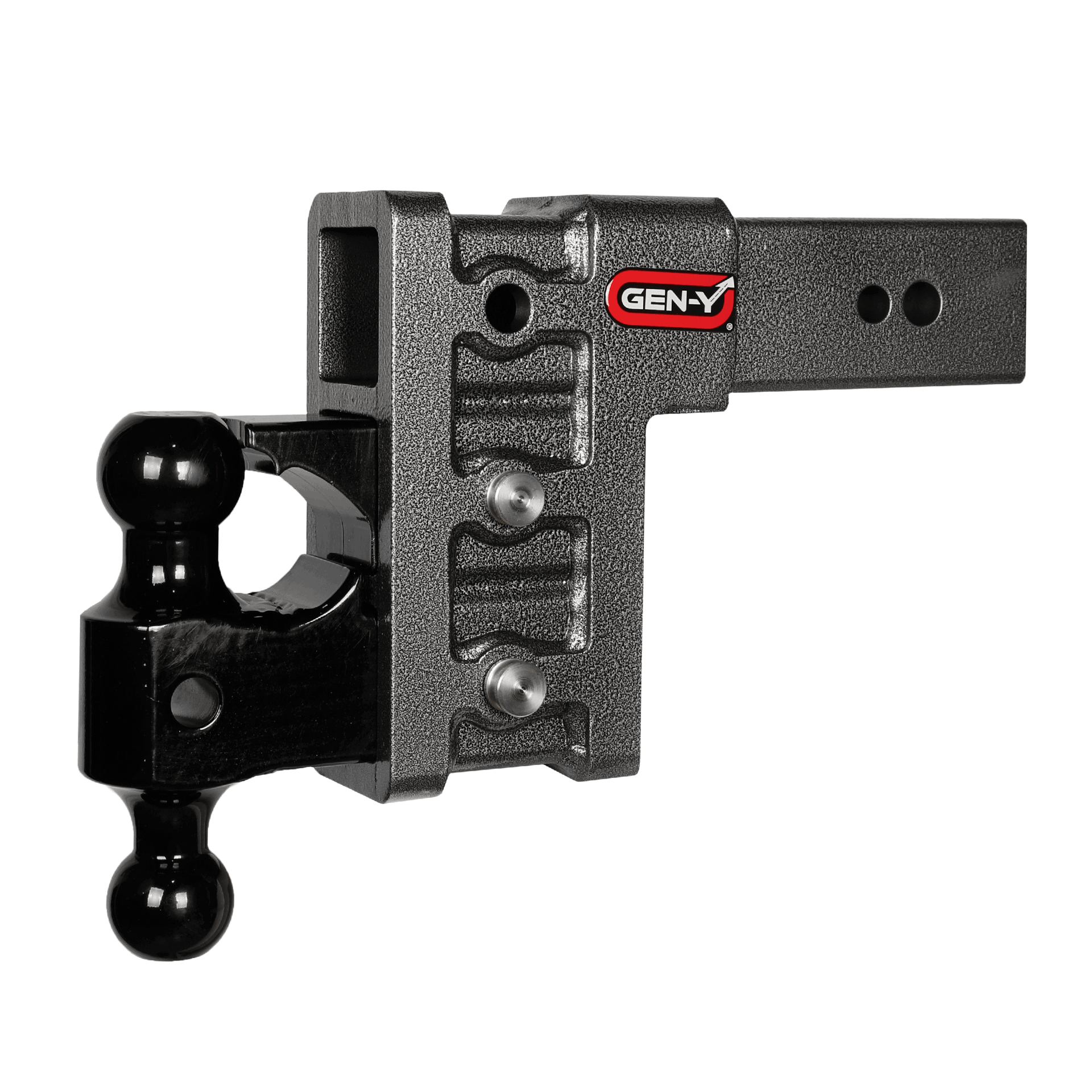 Gen-Y GH-1723 MEGA-DUTY 3 Shank 6 Drop 3.5K TW 32K Hitch with Versa-Ball & Pintle Lock | Universal