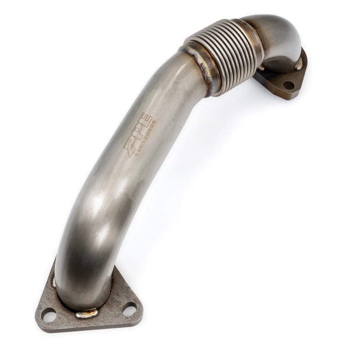 PPE 116120005 Replacement Up-Pipe (Driver Side) for OEM Exhaust Manifold | 2001-2016 GM Sierra/Silverado 6.6L Duramax