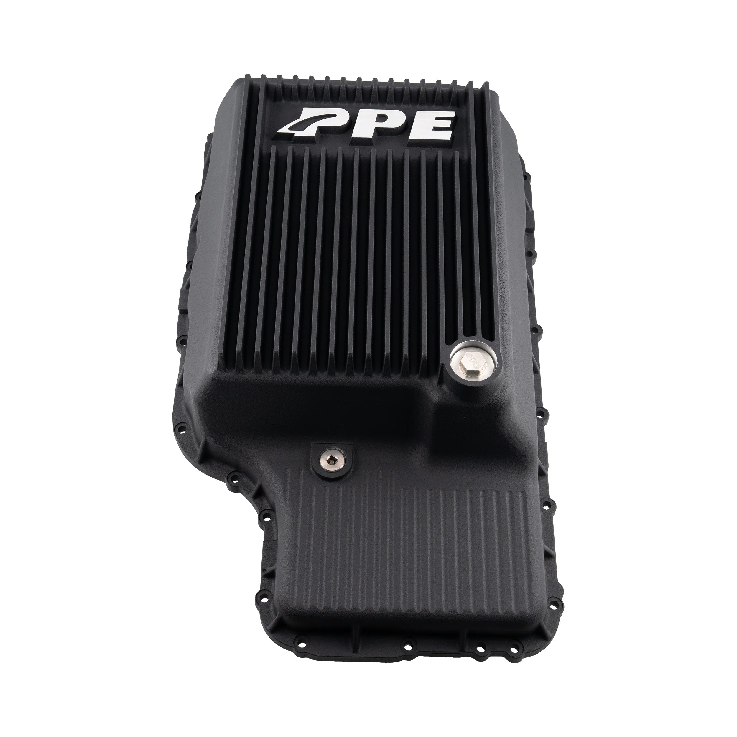 PPE 328053420 Heavy-Duty 10R140 Cast Aluminum Transmission Pan (Black) | 2020-2026 Ford F250/F350 Super Duty Gas/Diesel 6.2L/7.3L/6.7L