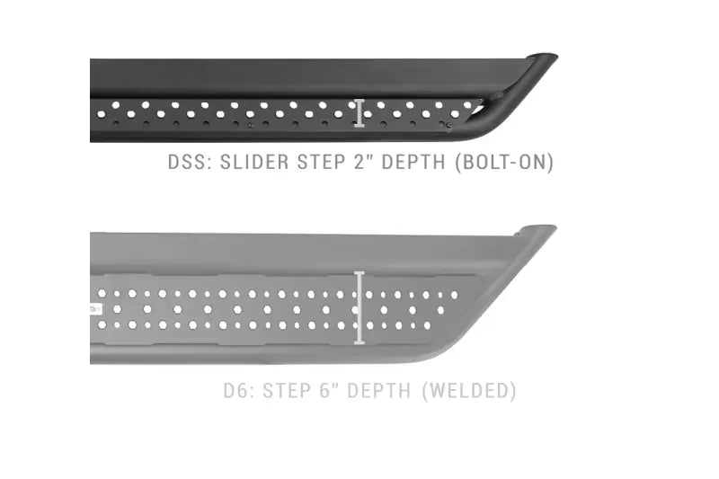 Go Rhino DSS4155T Dominator Xtreme DSS Side Steps with Rocker Panel Mounting Kit | 2017-2024 Ford F250/F350 Crew Cab