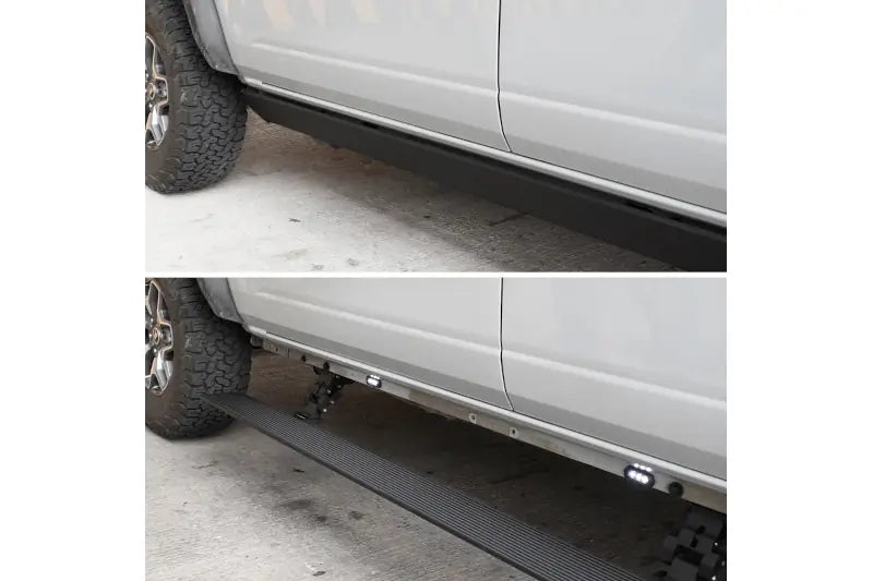 Go Rhino 20415587T E1 Electric Running Board Kit Textured Black | 2017-2022 Ford F250/F350