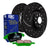 EBC Brakes S3KF1283 Greenstuff 6000 Front Brake Pads & Black GD Slotted Rotors Package | 2013-2022 Ford F250/F350 Super Duty