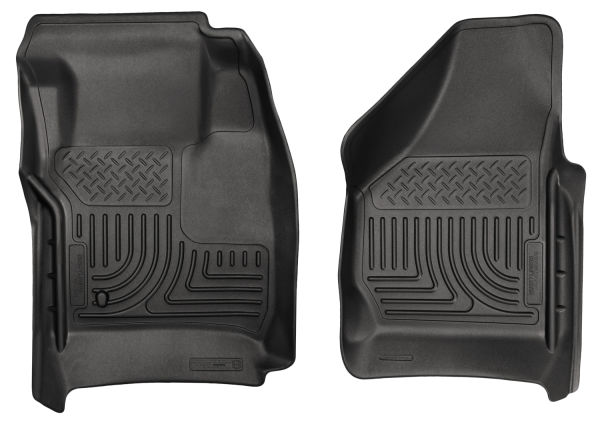 Husky 18381 Front Floor Liners | 2008-2010 Ford F250/F350