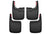 Husky 58466 Front & Rear Mud Guard Set - Black | 2017-2025 Ford F250/F350 w/o Fender Flares