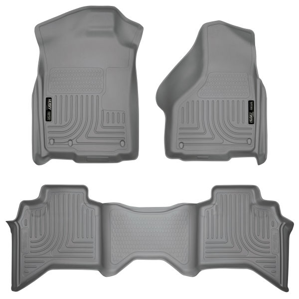 Husky 98032 Front & 2nd Seat Floor Liners | 2002-2009 Dodge RAM 1500/2500/3500