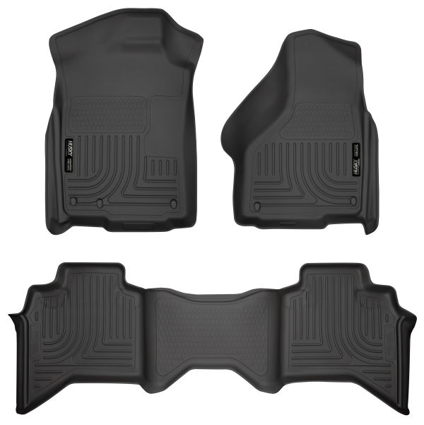 Husky 99011 Front & 2nd Seat Floor Liners | 2009-2019 RAM 1500