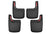 Husky 58476 Front/Rear Mud Guard Set | 2017-2025 Ford F250/F350 Super Duty (SRW) w/ OEM Fender Flares