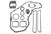 Industrial 242B02 Engine Installation Gasket Set | 1994-1998 Dode 5.9L 12V Cummins