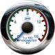 Isspro R13092 EV2 2-1/16 inch 0-1600F Pyrometer #2 Gauge Kit w/ Post-Turbo Color-Band | Universal